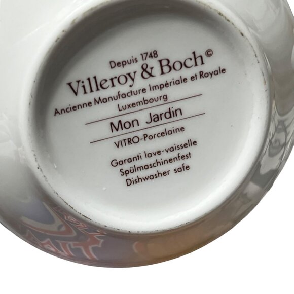 Villeroy & Boch "Mon Jardin" Vitro-Porcelain Fruit Design Teacup & Saucer Set - Picture 4 of 4